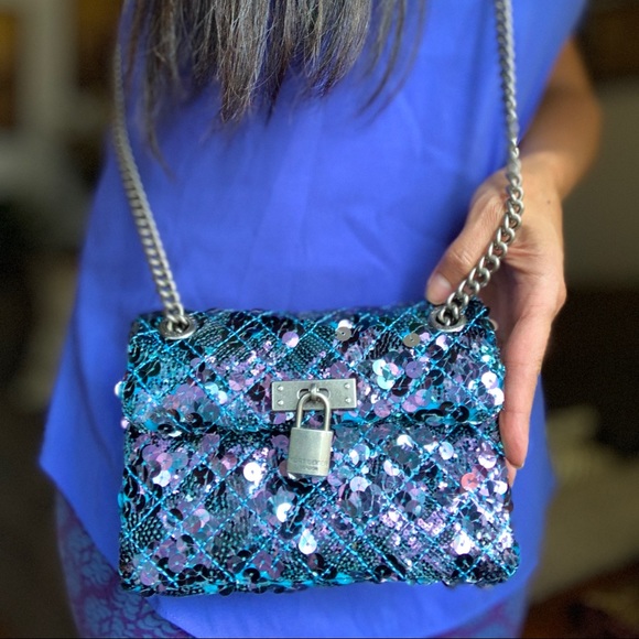 Kurt Geiger London sequins flap crosb/Shoulder - Picture 7 of 16